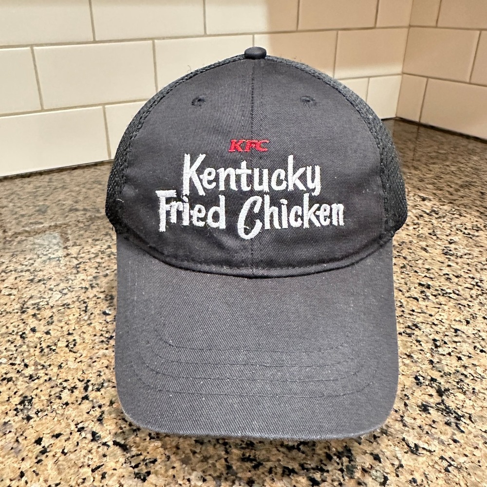 KFC Kentucky Fried Chicken Logo Trucker Hat One Size Adjustable Black